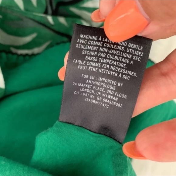 Anthro Vanessa Virginia Leaf Musa Dress Si… - Picture 8 of 9